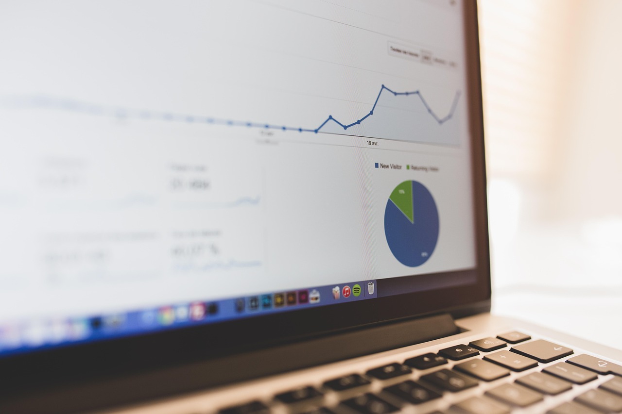 Analytics dashboard charts